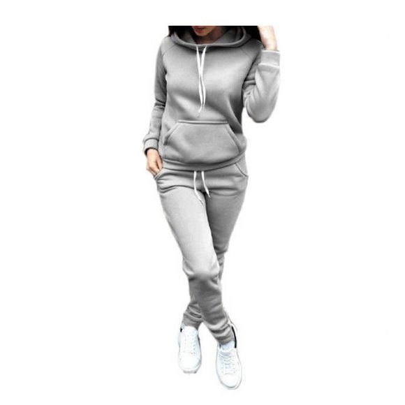 Light Hoodie & Sweatpants Set Tracksuit ActiveWear 2-piece set - Picture 4 of 6